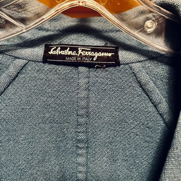 Salvatore Ferragamo Vintage Blue Peacoat/Jacket - XS but fits up to XL. - Picture 2 of 7